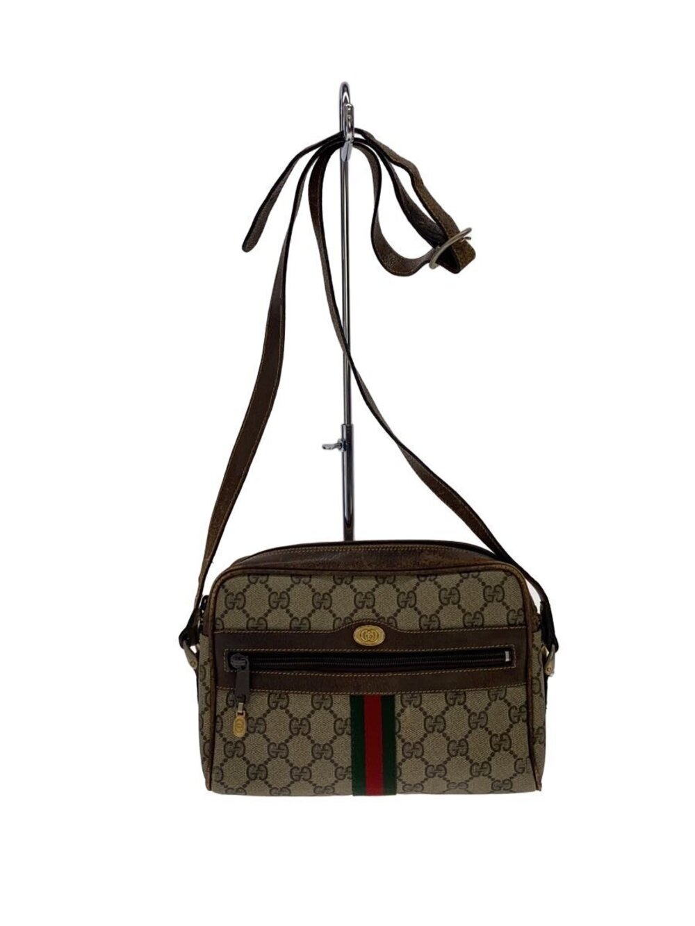 Gucci GG Supreme Ophidia camera crossbody bag Web Brown